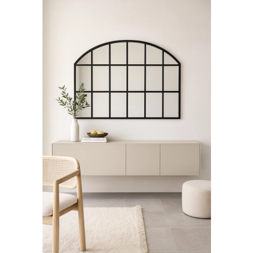 Lustro okno loft ze szprosami MDF - REBEKA - kolor ramy do wyboru